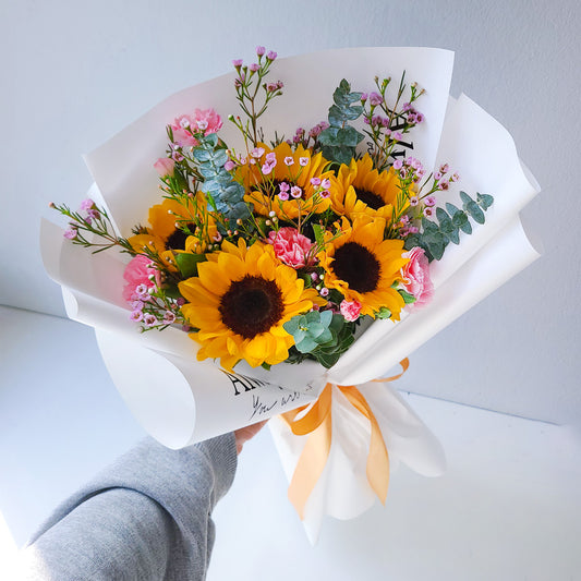 RAMO 6 GIRASOLES PINK